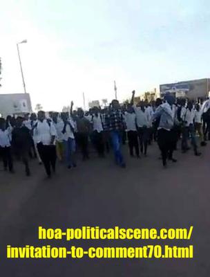 hoa-politicalscene.com/invitation-1-hoas-friends153.html: Invitation to Comment 70: Sudanese students demonstrating. الحزب الشيوعي السوداني ماله؟... إنتفاضة ديسمبر 2018م في السودان