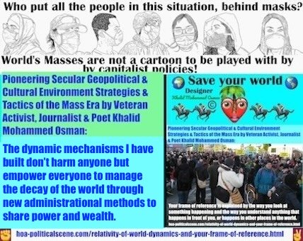 Relativity of World Dynamics and Your Frame of Reference to a New Era: The dynamic mechanisms I have built do not harm anyone but empower everyone to manage the decay of the world through new administrational methods to share power and wealth.