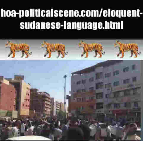 hoa-politicalscene.com/eloquent-sudanese-language.html: In Eloquent Sudanese Language: Tale of Revolutionary Ideas. بالسوداني الفصيح، حكاية نمو الأفكار الثورية. Sudanese Intifada, January 2019.