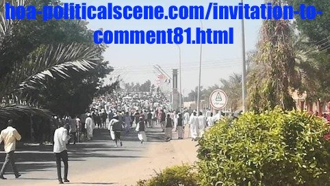 hoa-politicalscene.com/invitation-to-comment81.html: Invitation to Comment 81: Political statements on December 2018 uprising in Sudan عارف بيحصل شنو، إذا ما نجحت مظاهرات ديسمبر ٢٠١٨م في السودان؟