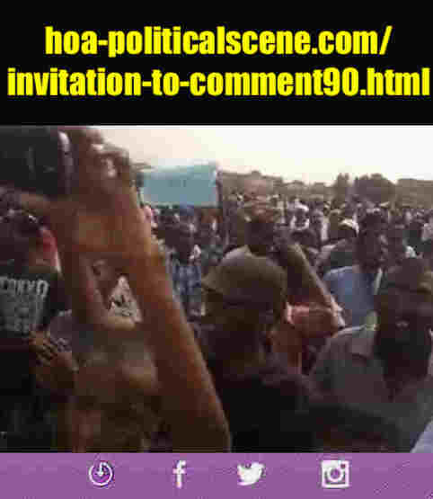 hoa-politicalscene.com/invitation-to-comment90.html: Invitation to Comment 90: تنسيقية تيار الثورة السودانية القومية (معارضة) في خدمة السلطة. Sudanese uprising in January 2019. 