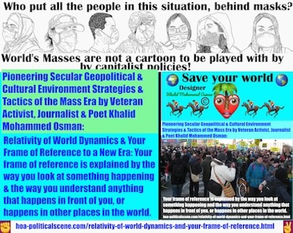 Relativity of World Dynamics and Your Frame of Reference to a New Era: Your frame of reference is explained by the way you look at something happening and the way you understand anything that happens in front of you, or happens in other places in the world.